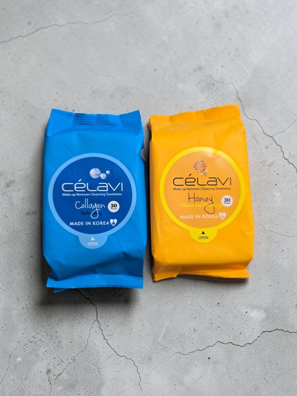 Cรฉlavi Makeup Remover Cleansing Towelettes 30 Ct โ Collagen or Honey NEW